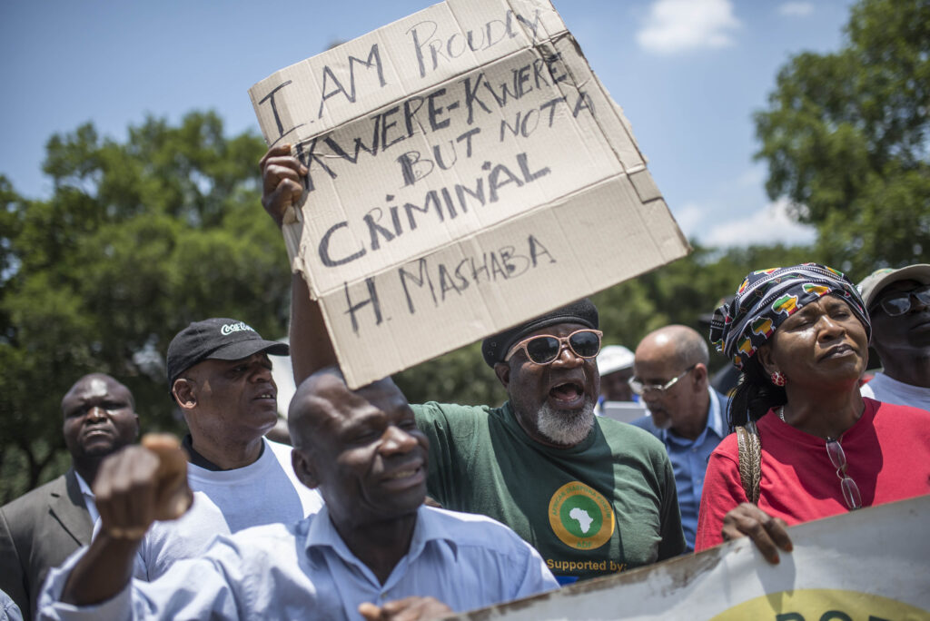 PROTEST AGAINST MAYOR COMMENTS IH 12
